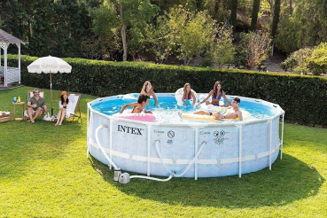 Preview: Intex Chevron Prism Frame Pool Set 488x122cm 